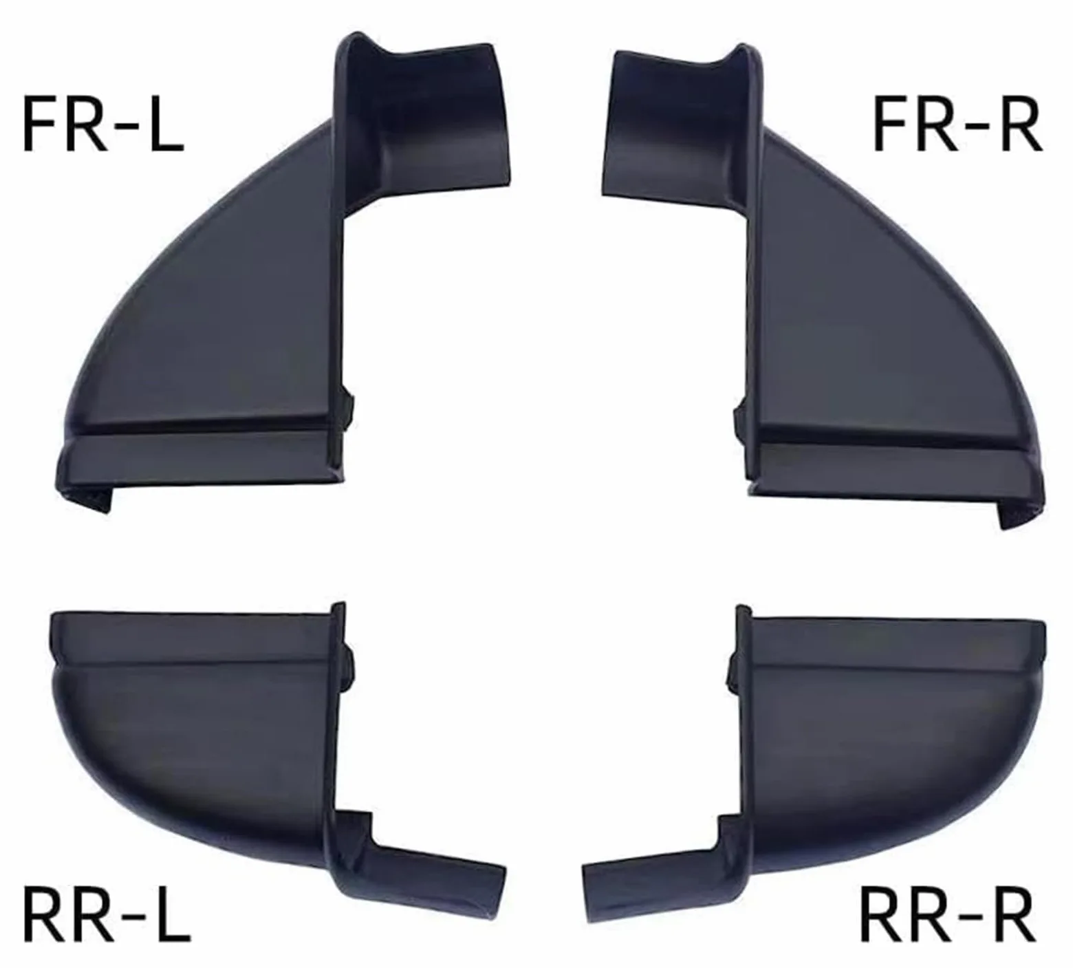 para Nissan para NAVARA D23 NP300 2015-2017 Tapa Puerta Faldón Lateral Coche Cubierta Enchufe Estribo Piezas Repuesto Separador Faldón Lateral(Front Left FR-L)