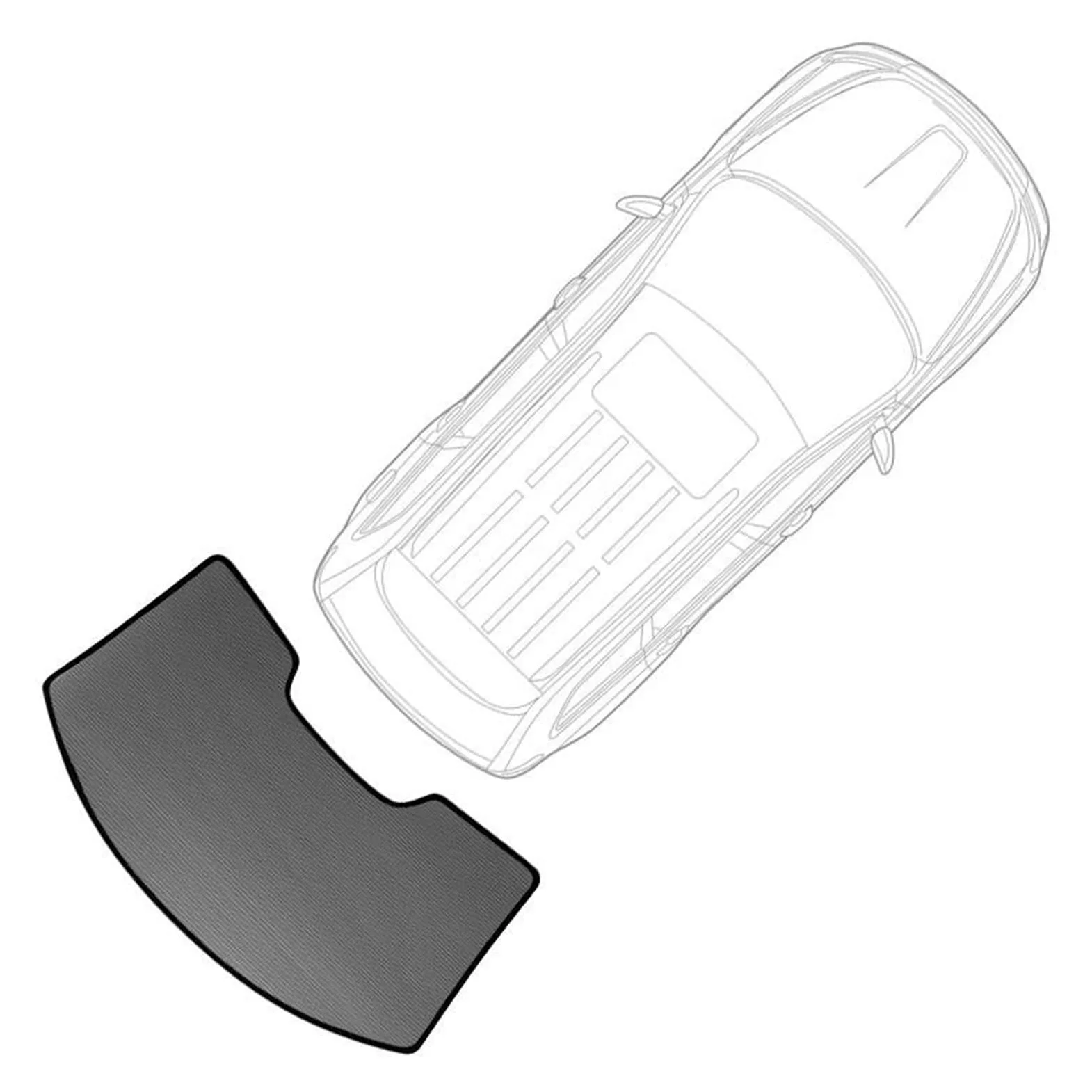 Parasol Parabrisas Interior Parasol Magnético para Ventana De Coche, para Citroën para Grand C4 para Picasso 7 para Plazas (2013-2023)(Back Windshield)