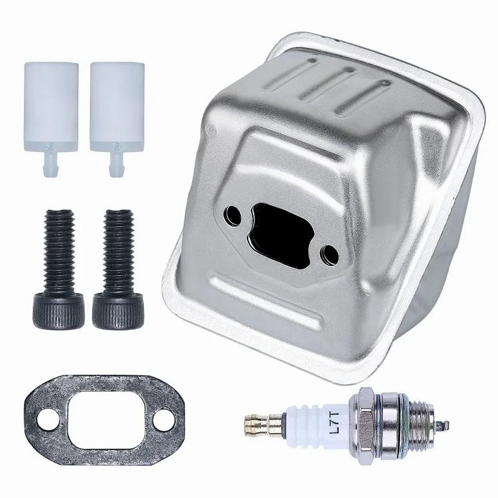 Kit de filtro combustible tornillo compatible con bujías gasolina motosierra 450, 445 y 445e W, repuestos OEM 544147702 parte