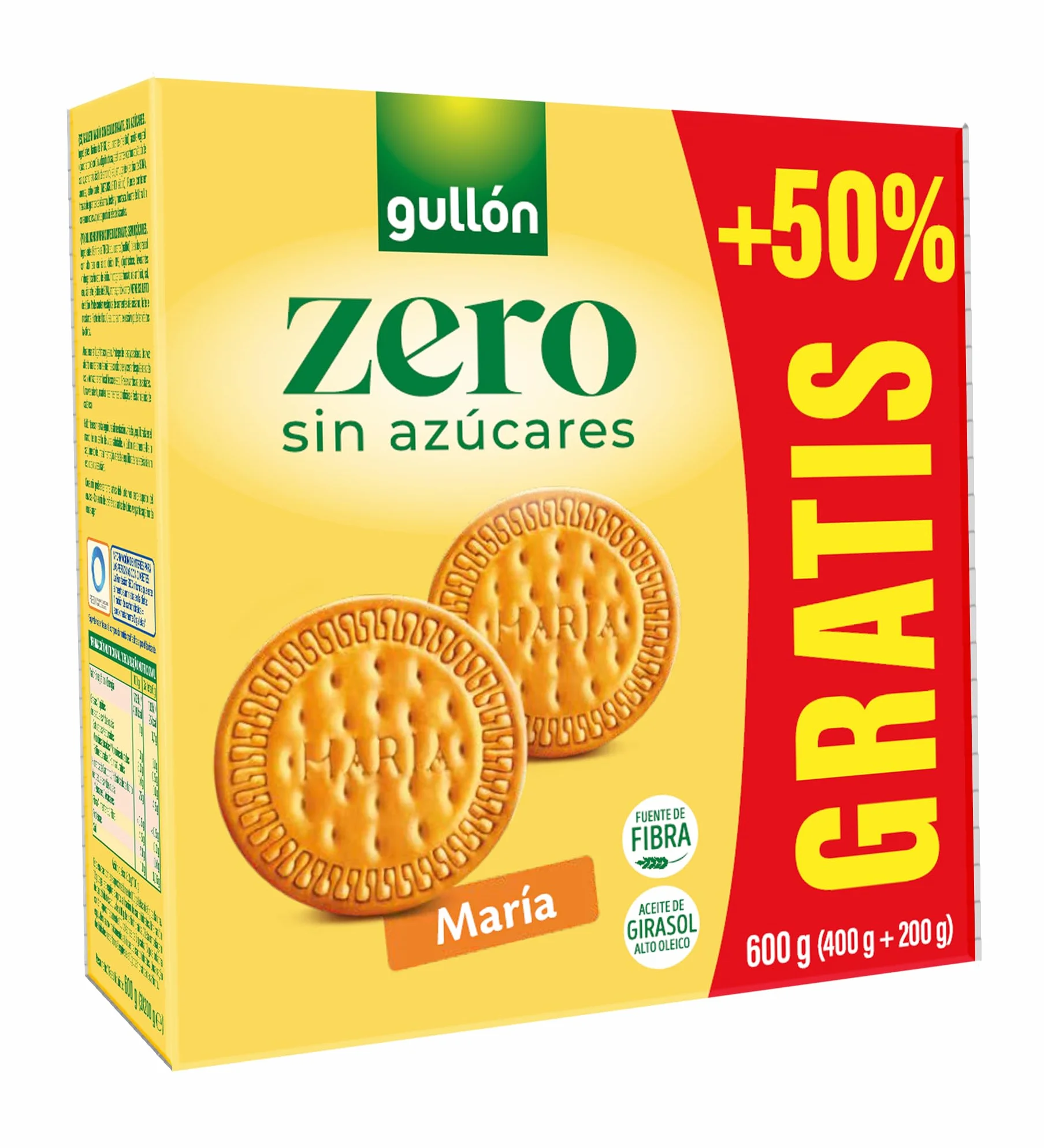 Galletas María Gullón Zero Sin Azúcres +50% GRATIS