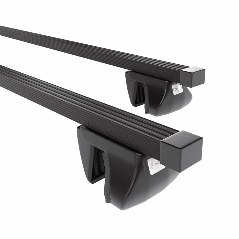 Mossa Barras de Techo Acero aptas para Dacia Duster II SUV 2018-2024 Negro | railing