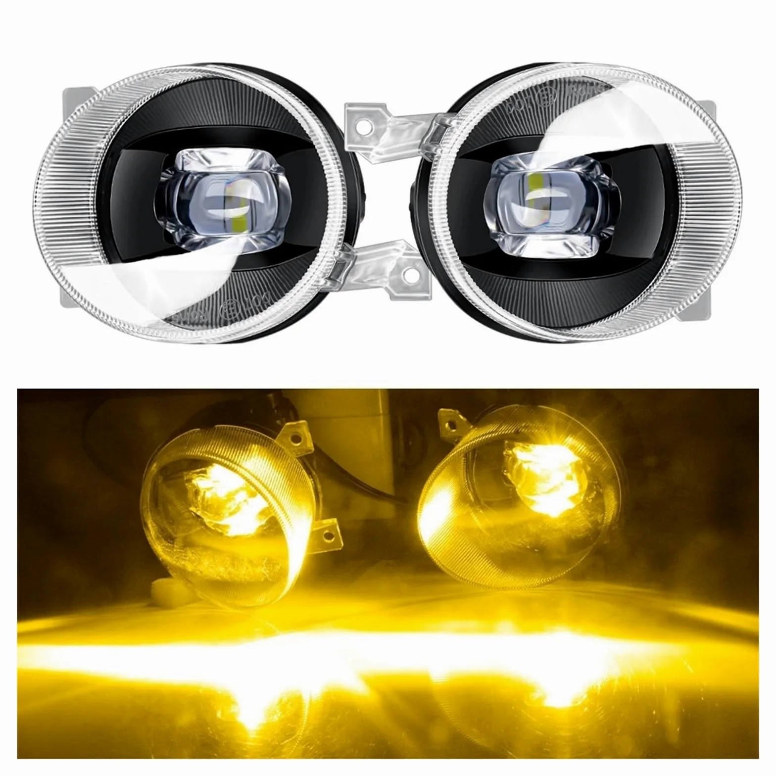 Faro Delantero Lámpara Antiniebla Lente LED Coche 30W 8000LM Montaje Luz Antiniebla Canbus Para Benz Para Sprinter W907 W910 2019 2020 2021 2022 2023 Faros Antiniebla