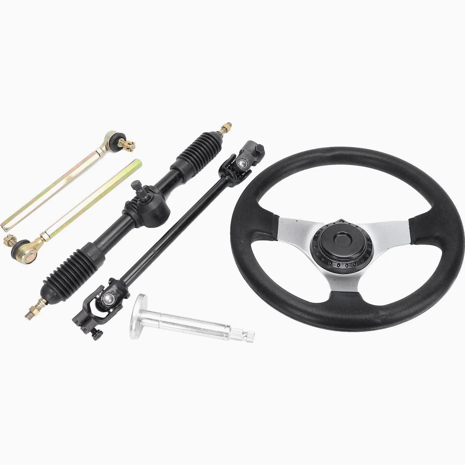 Tbest Reemplazo del Conjunto de Montaje del Cuádruple Kart del Estante de la Barra de Acoplamiento del Volante para ? Motores NdATV Volante ? para Motores. Adecuado para Tipos de Longitud Cuádruple