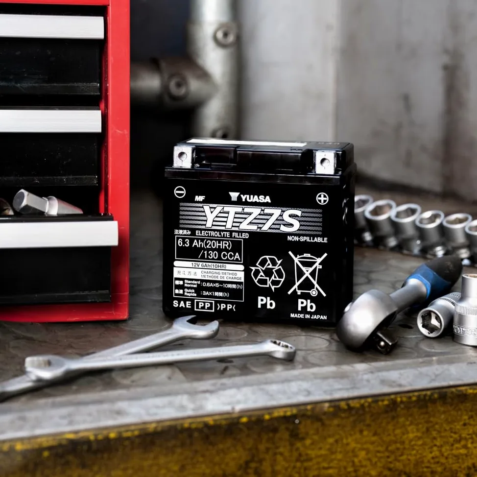 Yuasa YTZ7S 12V 130 CCA Batería de moto AGM VRLA para deportes de motor