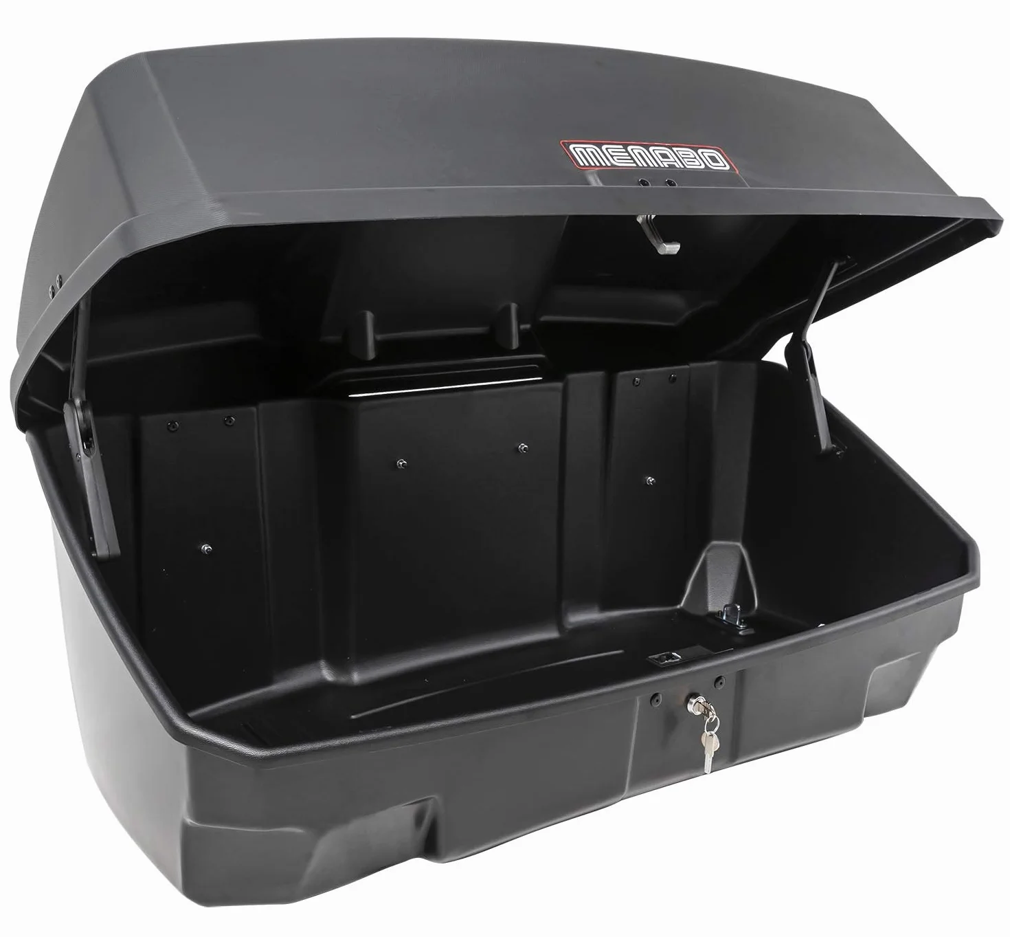 Menabo Nekkar - Caja de transporte para portaequipajes (300 L), color negro