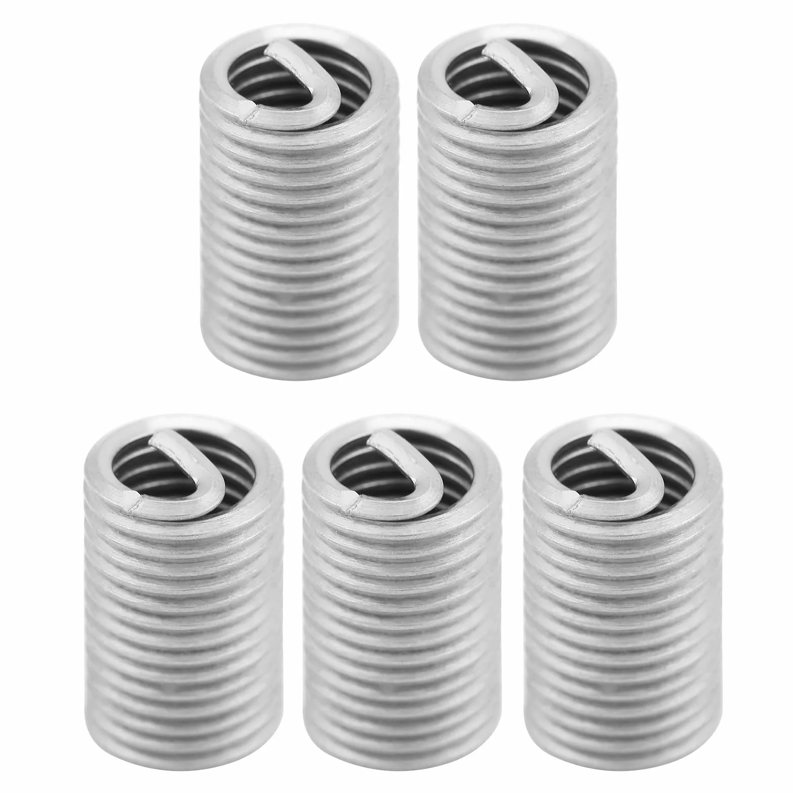 6Mm Helicoil Bits M6 X 1.0 Helicoil Kit Acero Inoxidable 304 50 Piezas Acero Inoxidable Ss304 Alambre en Espiral Rosca de Tornillo Helicoidal Insertos M6 X 1.0 X 3D Longitud