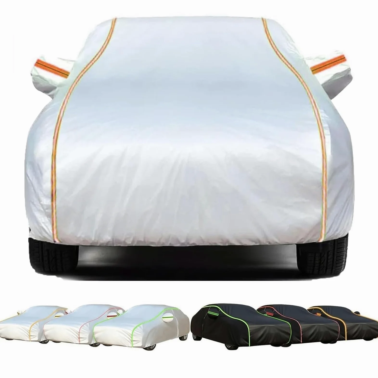 Funda Coche Exterior Hecho para Fiat 124 Spider 2016-2024 2025, Impermeable Lona Coche Transpirable Fundas Completa para Todo el Año Resistente Al Polvo Lluvia Nieve Rasguño