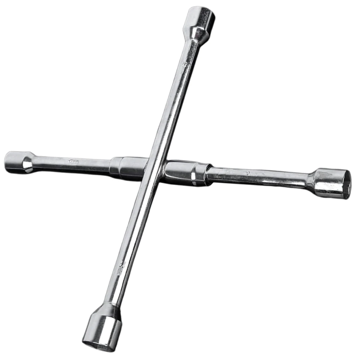 ULTECHNOVO Llave Cruz Plegable para Tuercas de Rueda de Coche de Acero, Herramienta 4 Vías para Reparación y Mantenimiento de Neumáticos