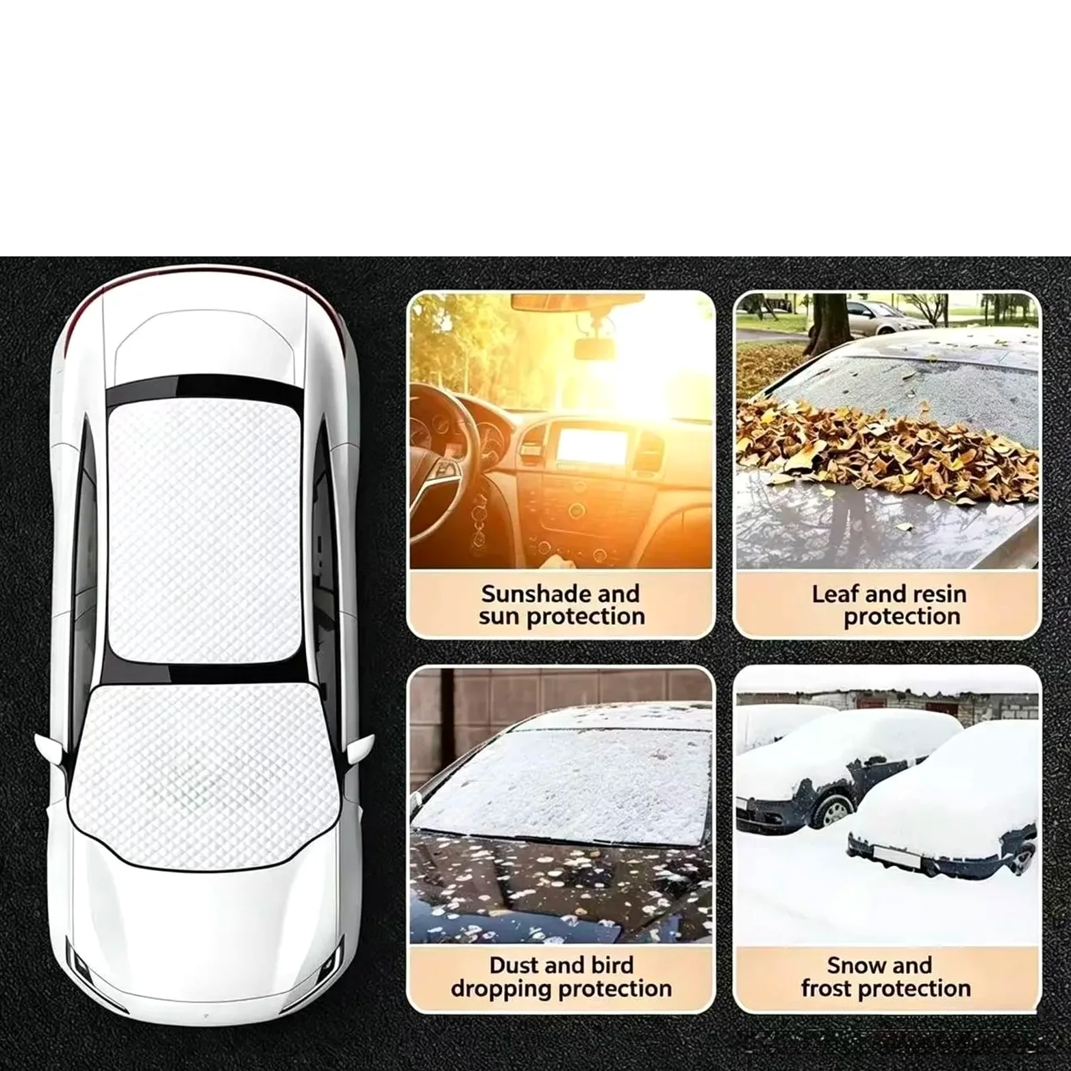 Parasoles Coche para CR-V 2023 2024, 2025, 2026 Parasol para Parabrisas Delantero, Visera Solar, Aislamiento Térmico, Refrigeración Verano para Coche
