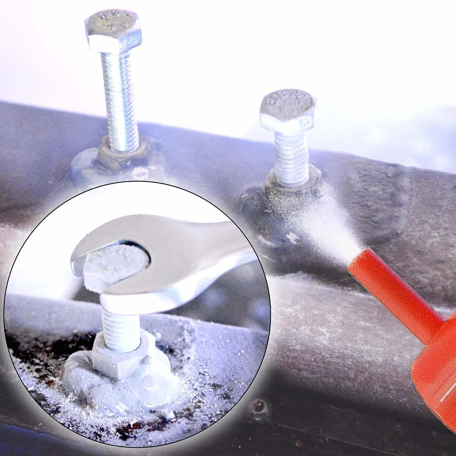 AABCOOLING 12x Rust Off Ice 500ml – Convertidor de Óxido, Protección Antioxidante y Desbloqueante, Congela y penetra, Evita la Formación de Corrosión y Libera Las Piezas, para Coche, Moto, Bricolaje