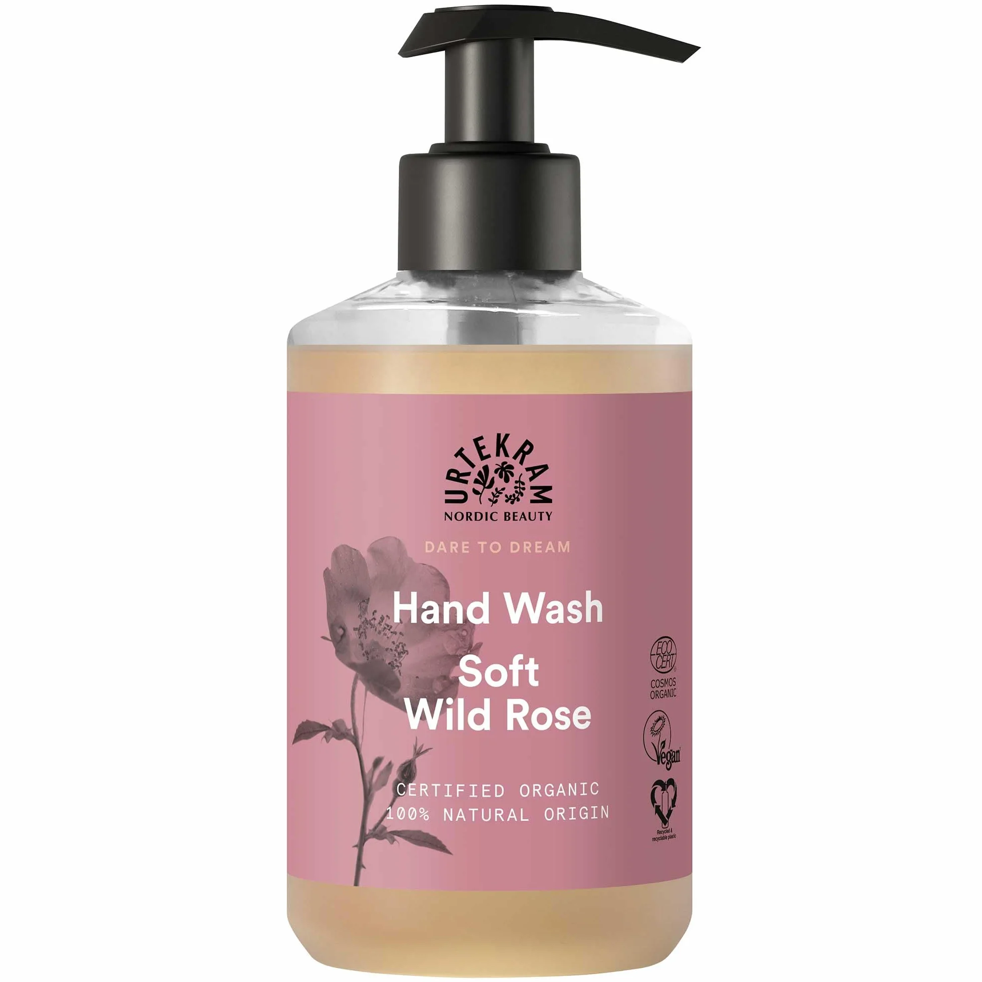 Urtekram Dare to Dream jabón de manos rosa silvestre orgánico 300 ml