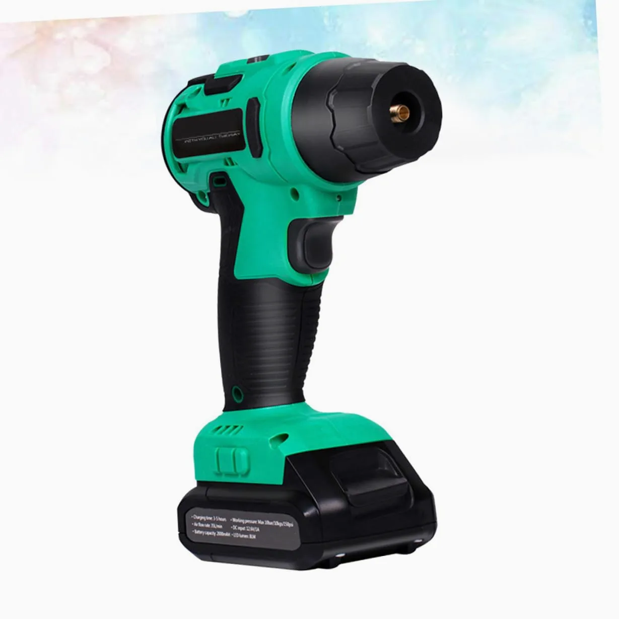PRETYZOOM Bomba De Aire Inalámbrica para Inflar En El Coche Portátil Inalámbrica Color Verde