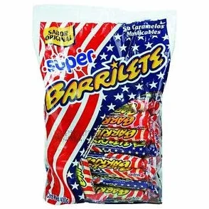 Barrilete Caramelo Blando Masticable Sabor Frutal Paquete 50 Unidades 400 Gramos