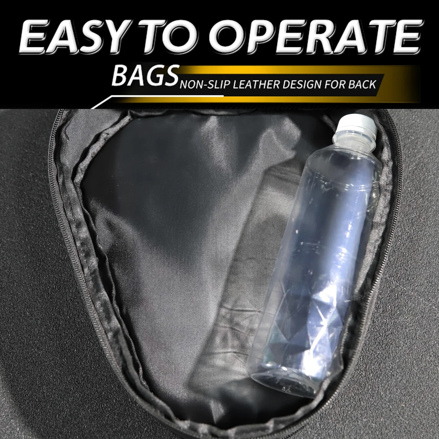 Night Cat Bolsa Trasera Multifuncional Impermeable para Asiento Trasero de Motocicleta, Almacenamiento Universal (Alta Capacidad)