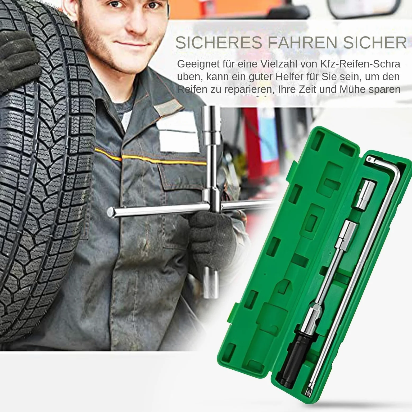 Llave de Ruedas Llave Cruzada para Tuercas de Rueda | Llave Extendida Para Neumáticos Para Motocicleta Automóvil Autocaravana Camión SUV Taller Automotriz Carretera