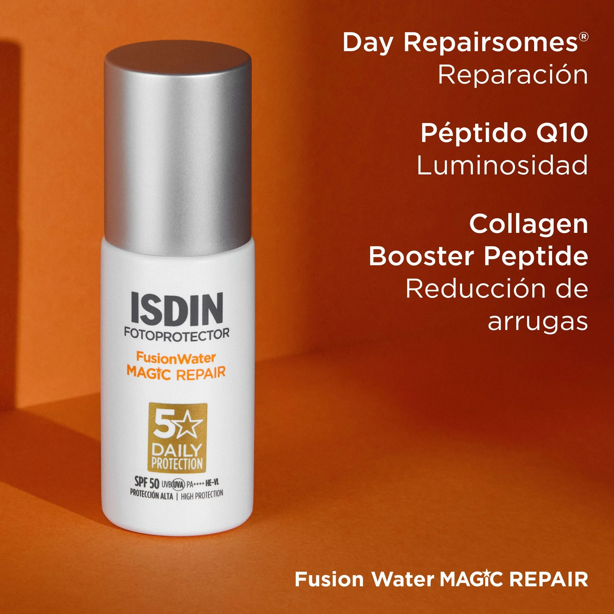 ISDIN Fusion Water MAGIC Repair SPF 50 Protector Solar Facial 50 ml