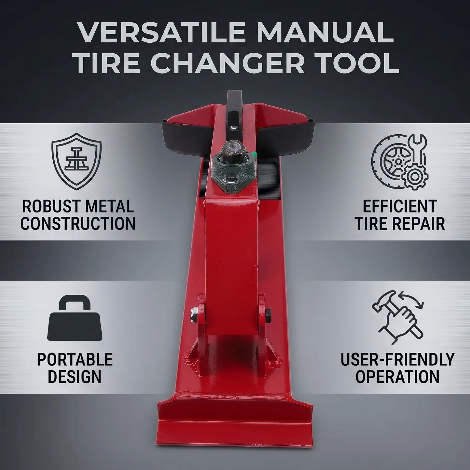 POENVFPO Cambiador de Neumáticos Manual Destalonador de Neumáticos Portátil Interfaz de 27 Mm para Llave Neumática o Eléctrica Herramienta Universal de Extracción de para Automóviles, Camiones, SUV,