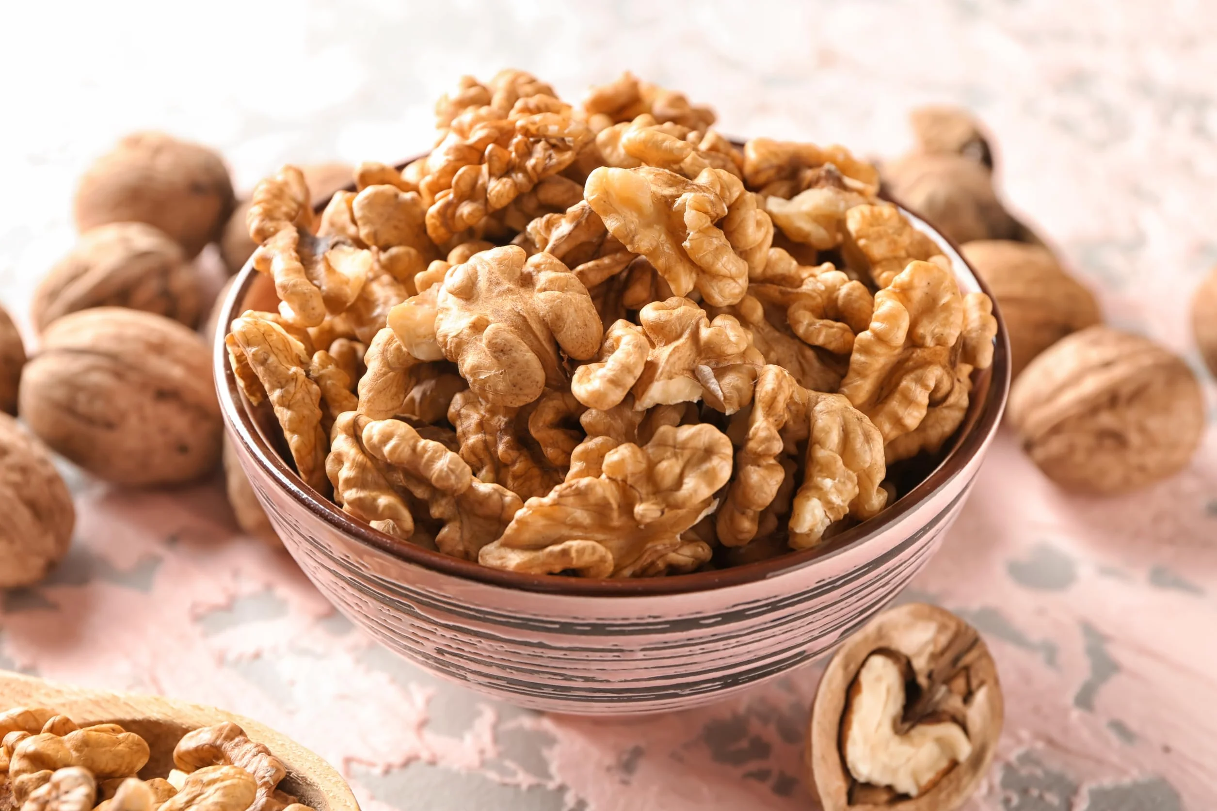 Nueces orgánicas partidas por la mitad, 3 bolsas de 300 g