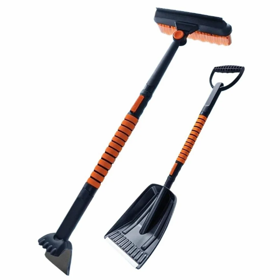 Rascador de hielo para coche 1set Hielo Coche 3 En 1 5 En 1 Retráctil Cepillo Pala Herramienta Remoción De Nieve De Invierno Pala Raspador Eliminación Hielo Auto Clean Accesorios Rascadores de hielo p