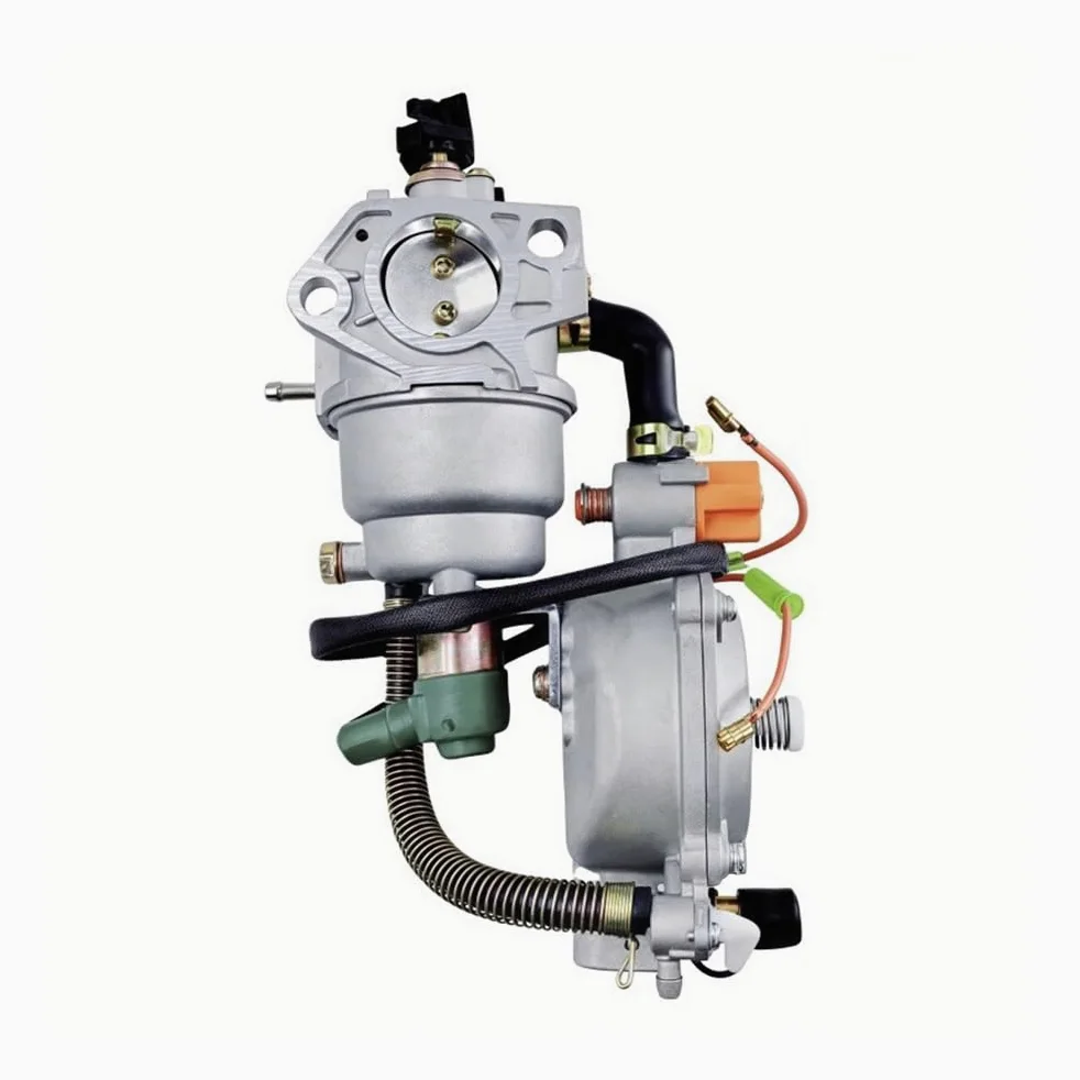 GX390 188F Generator Dual Carburetor LPG CNG Conversion Kit 4.5-5.5KW Manual Choke Garden Tools
