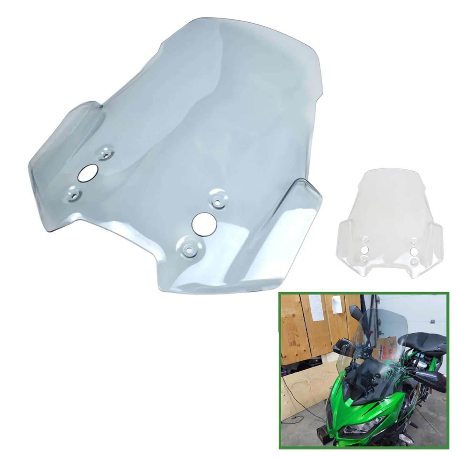 Parabrisas de Motocicleta para VE&RSYS 650 & 1000 Protector De Pantalla Viento Frontal Deflectores Aire para ve&rsys 2015-2018 Parabrisas Motor