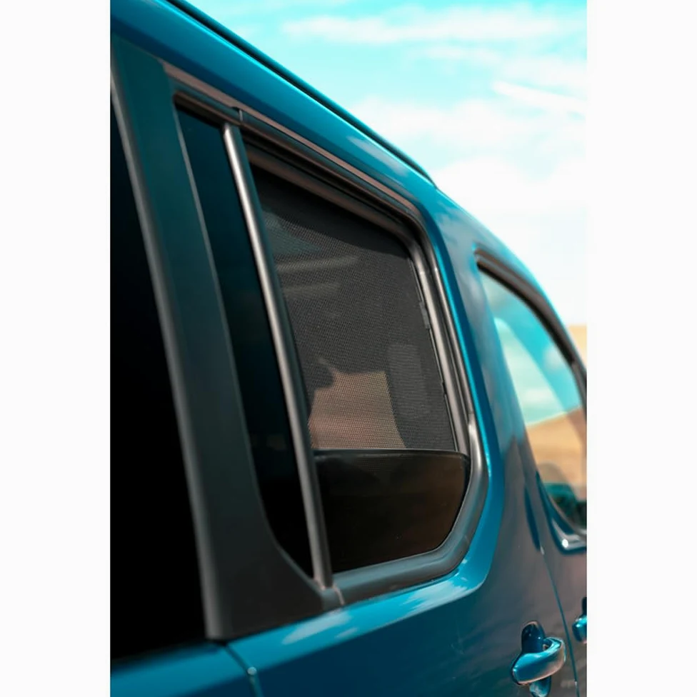 CAR SHADES Juego Compatible con Citroen Berlingo Multispace 2018- (sólo para el portón Trasero con luneta abrible) (6-Partes) cortinillas Parasol a Medida