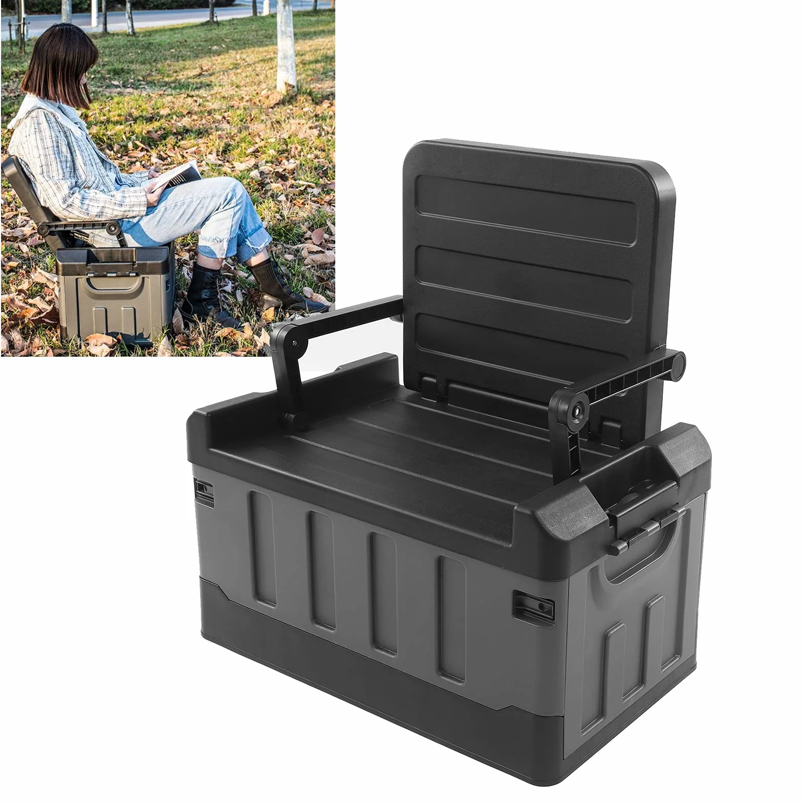Ejoyous Organizador de maletero plegable para coche, contenedor de almacenamiento versátil para hogar y actividades al aire libre