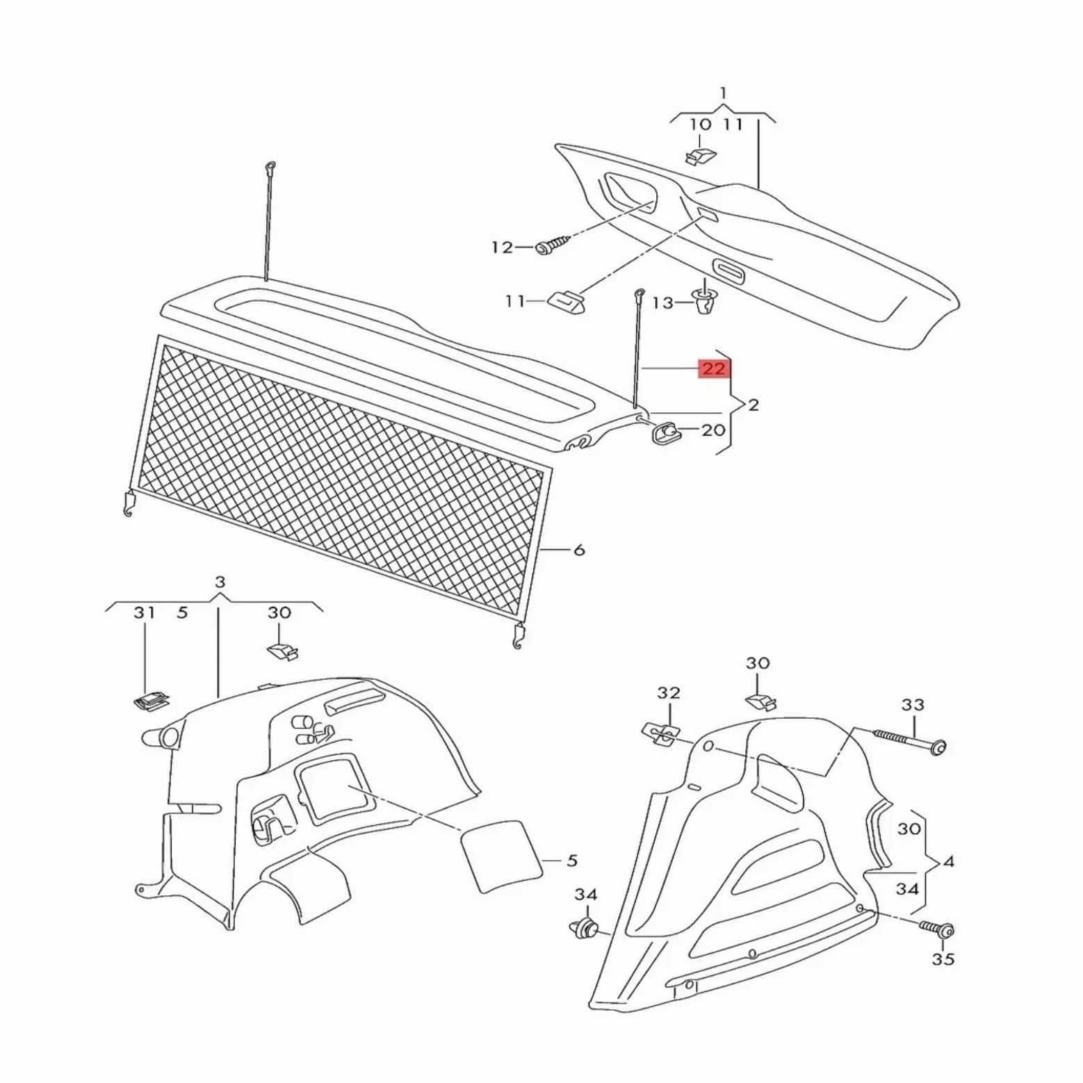 Trasera Maletero Cuerda Compatible con VW para Golf MK6 MK5 2006-2013 Correa De Sujeción para La Tapa del Maletero del Coche, 1K6863447A 1K6863447A9B9