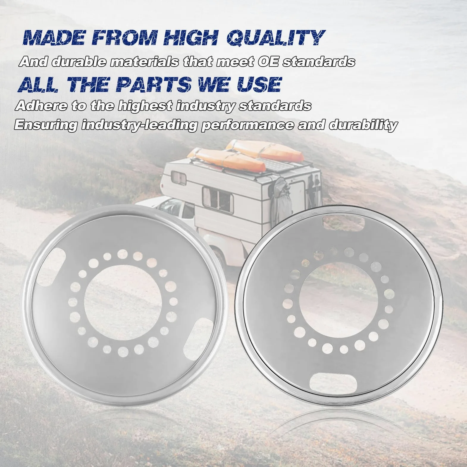 600-640 - 2 piezas de equilibrador de rueda de dirección para camiones, autobuses, autocaravanas, ruedas de 22.5 pulgadas