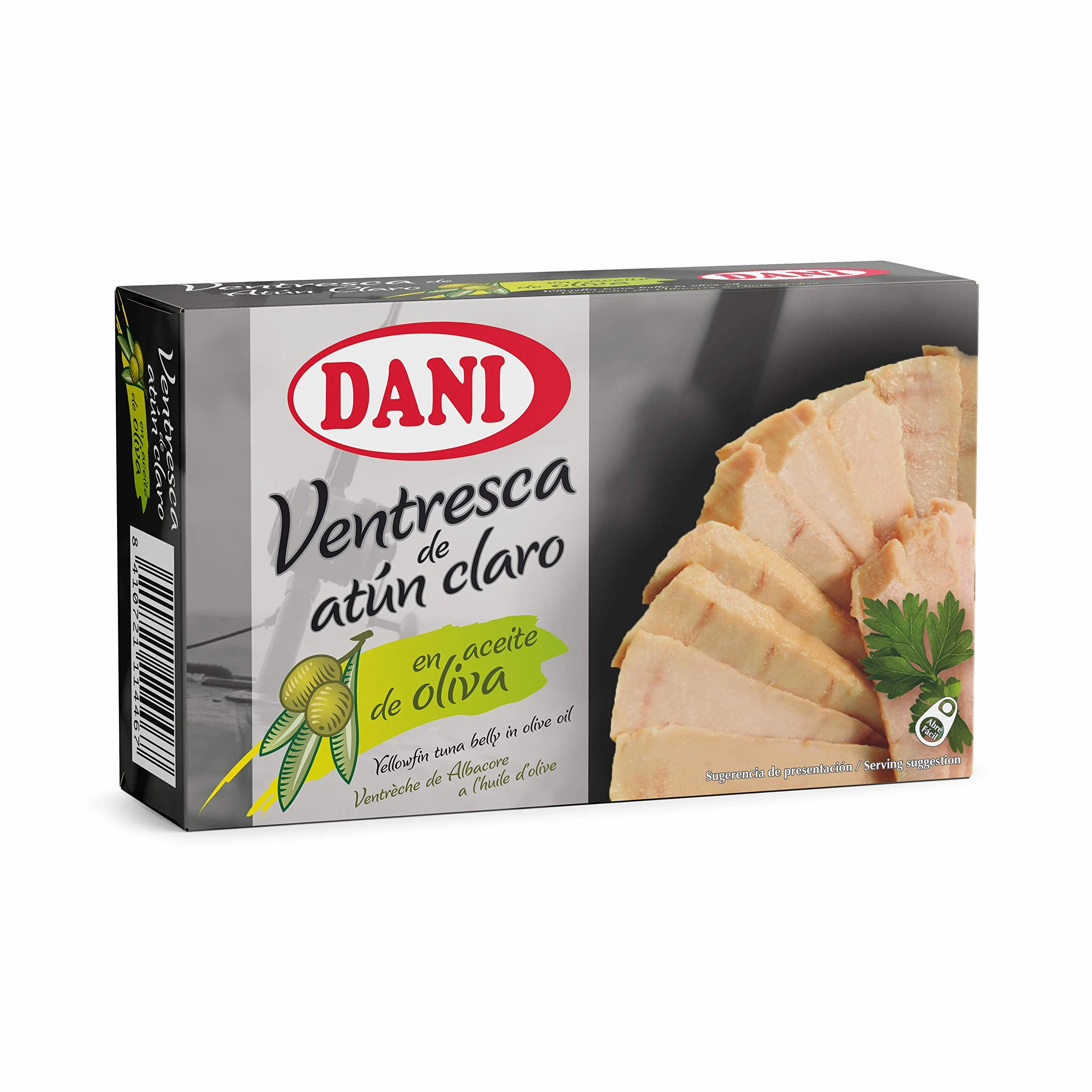 Ventresca de atún claro en aceite de oliva Dani 6 x 106 gr