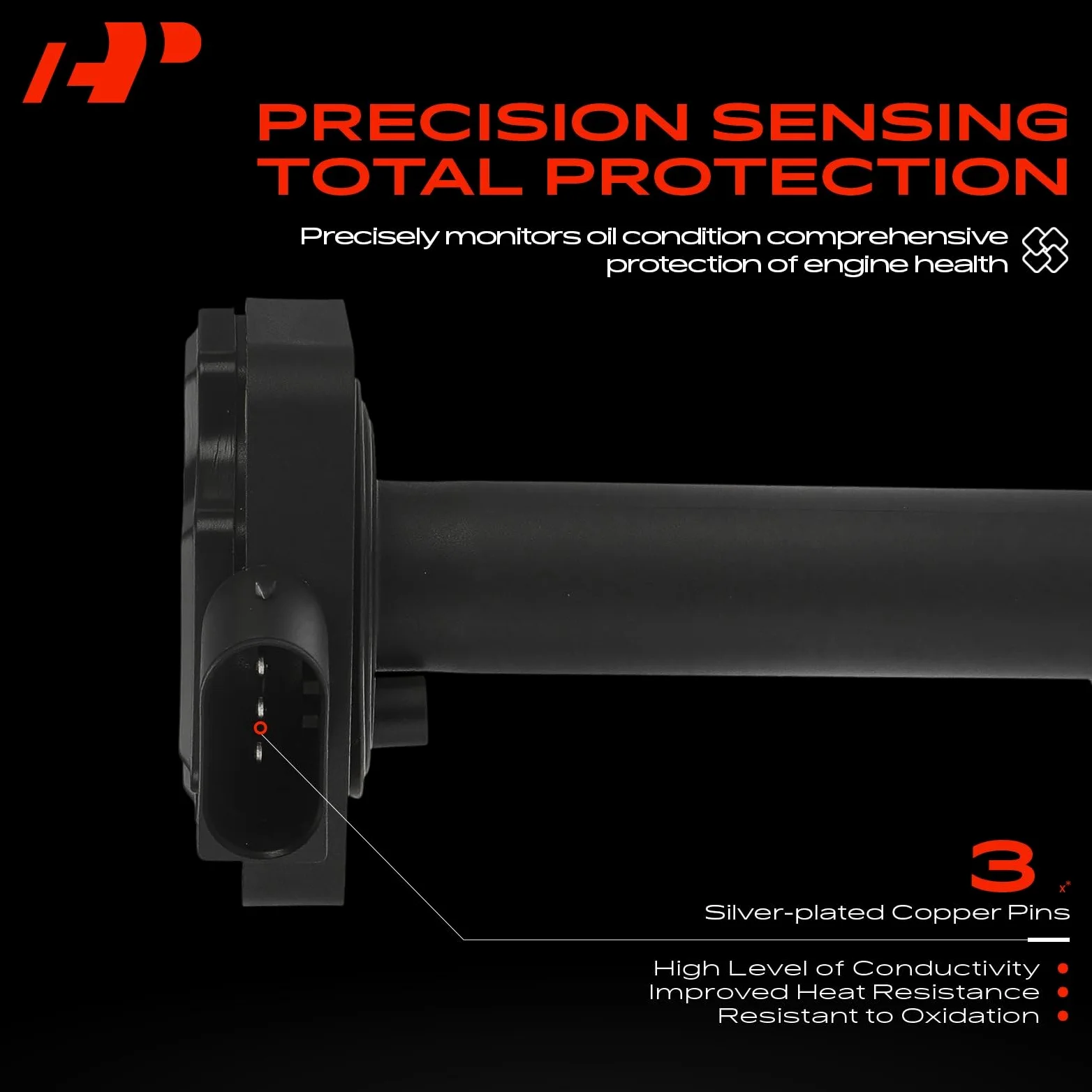 A-Premium Sensor de nivel de aceite del motor compatible con BMW 323i 325i 325xi 328i xDrive 328xi 330i 330xi 335i 335xi 525i 528i 530i 535i 545i 550i X3