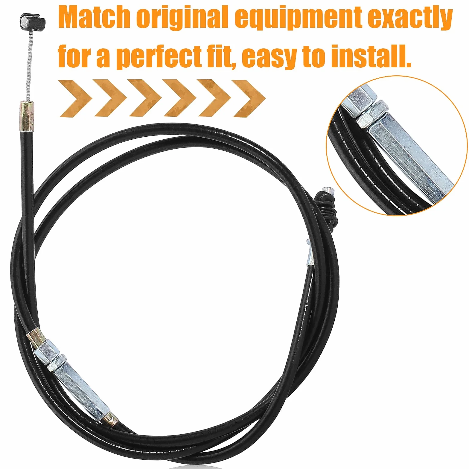 Cable de embrague ajustable negro de 50 pulgadas para 50 cc90 cc 110 cc 125 cc 140 cc 150 cc 200 cc 250 cc motocicleta ATV quad scooter Go Kart ciclomotor Pit Dirt Bike triciclo Buggy Apollo
