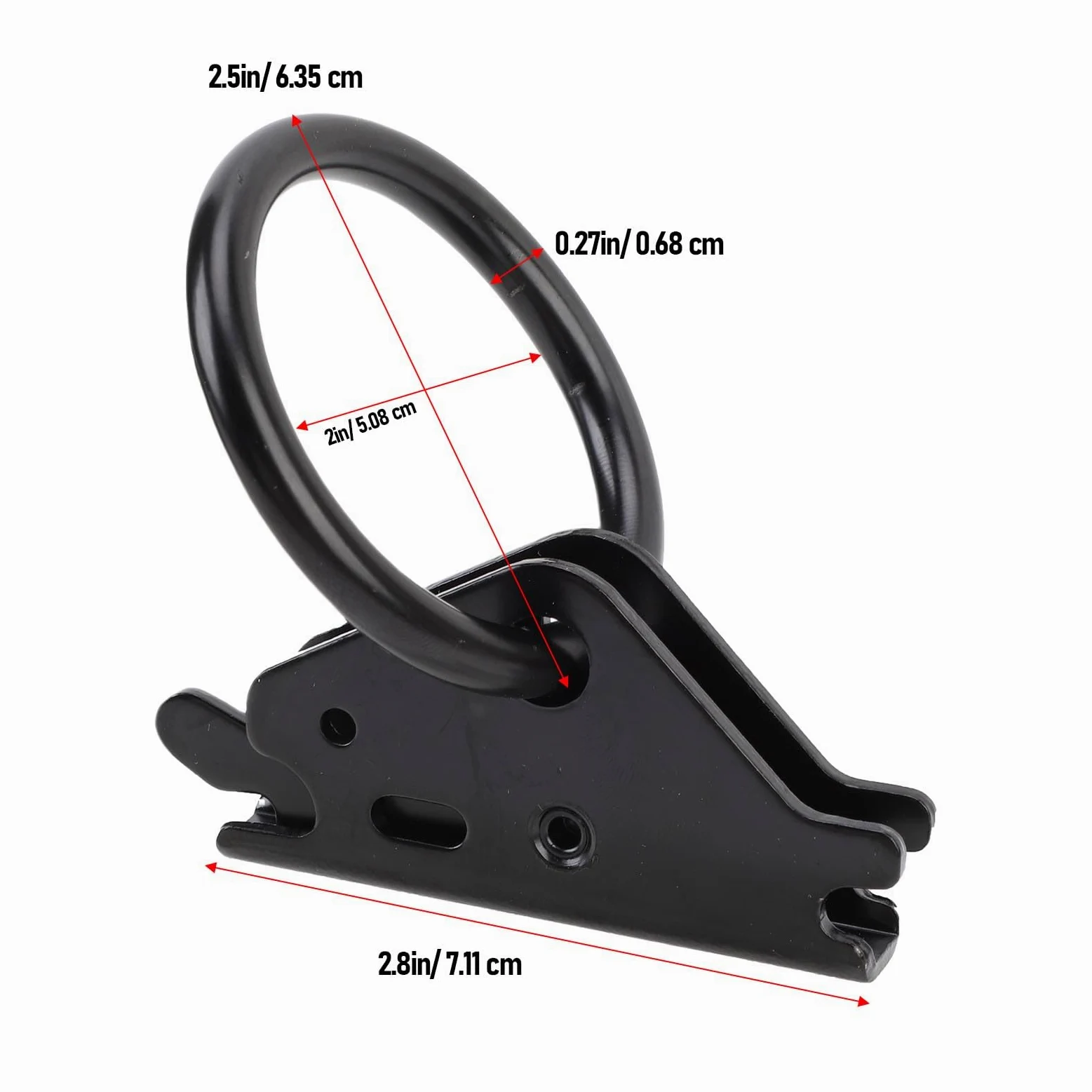banapoy E Track O Anning Ating Anchors, 10Pcs de Servicio Pesado E del de Riel de Empate, 2500lbs de Carga de Trabajo, para Camiones, Remolques, Camionetas, Camas Planas