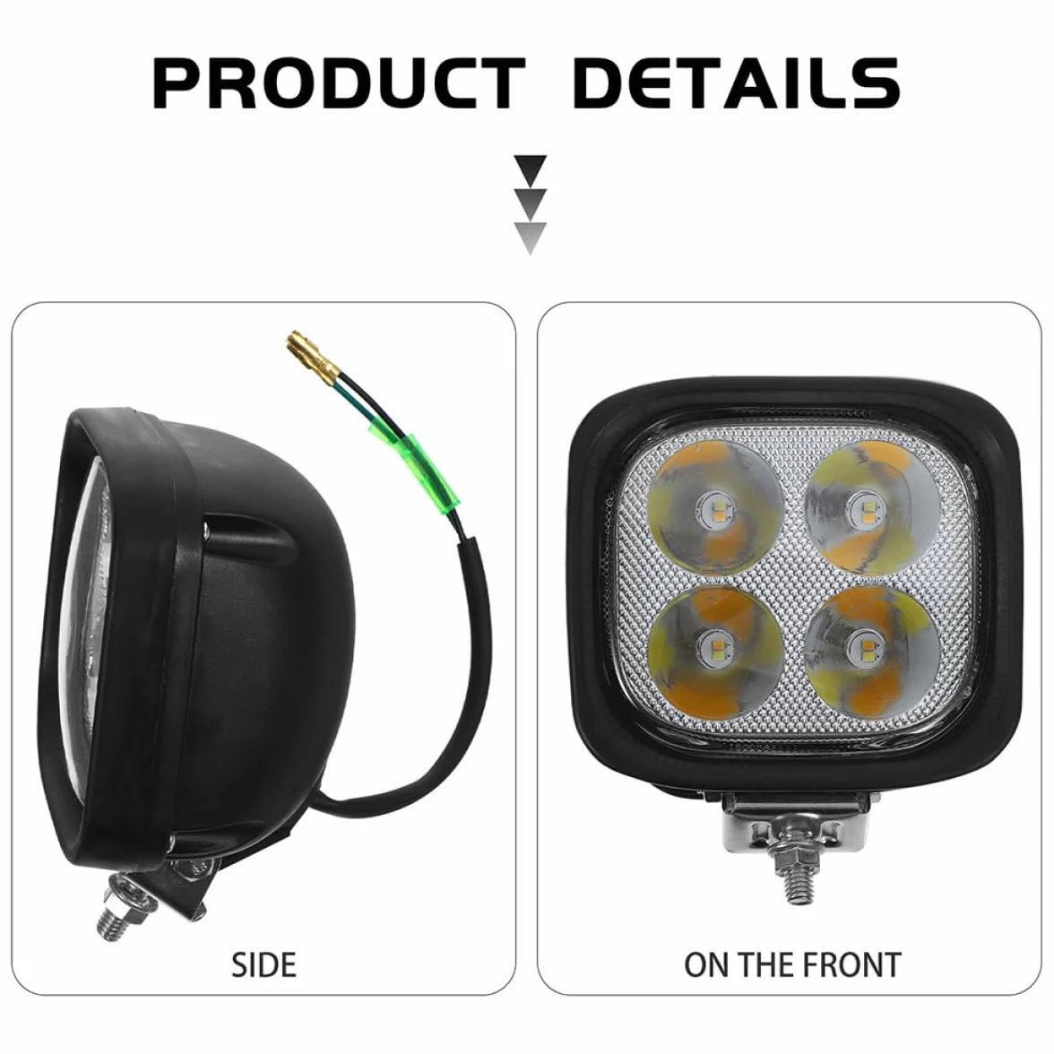 2 Luces LED para Carretilla Elevadora, Focos de Trabajo LED de Alta Potencia, Montaje Completo, Compatibles Varios Modelos, Luz de Conducción para Seguridad y Mejor Visibilidad