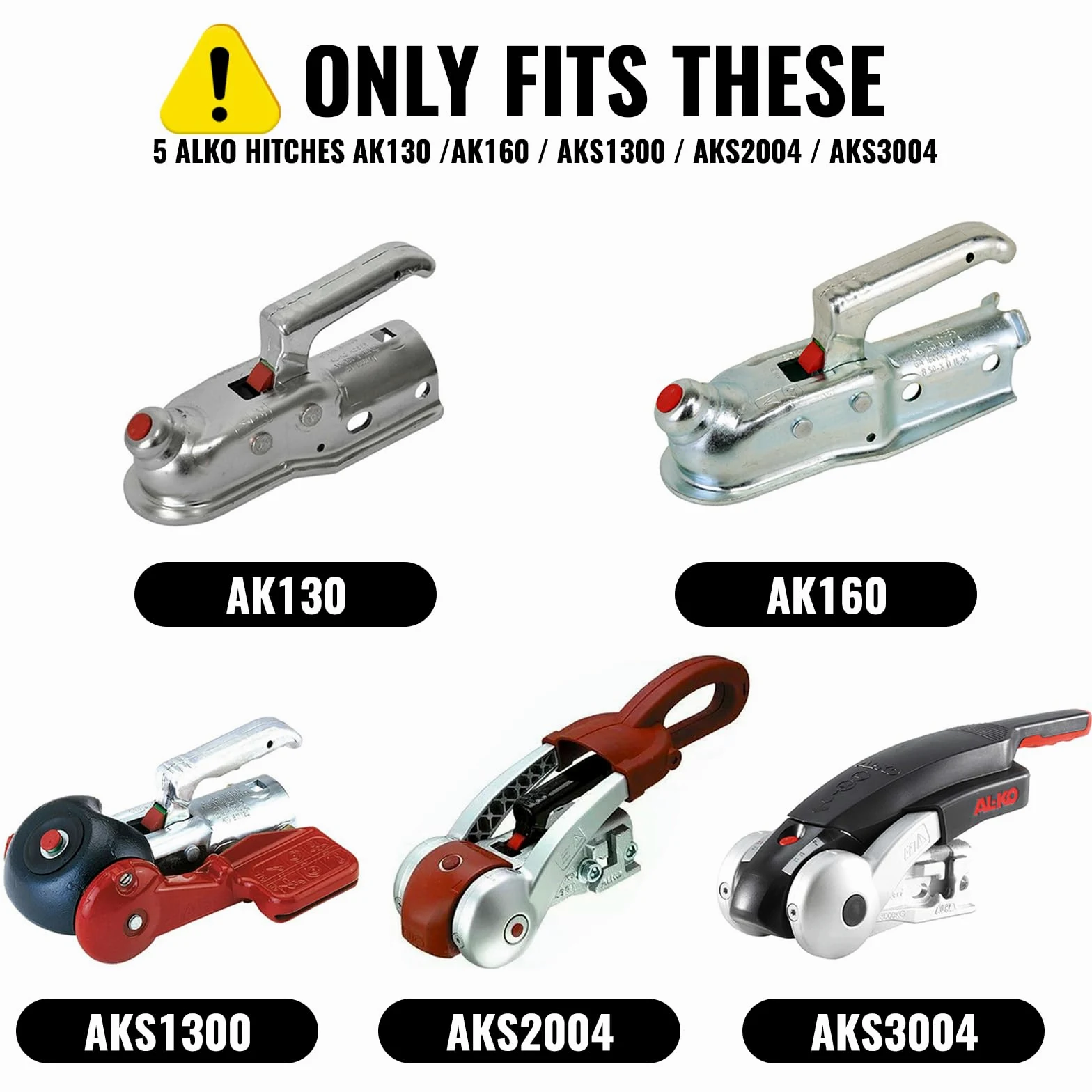 Candado Antirrobo de Enganche para Caravana Compatible con ALKO AK130, AK160, AKS1300, AKS2004 y AKS3004, Bloqueo Pesado de Seguridad para Remolque