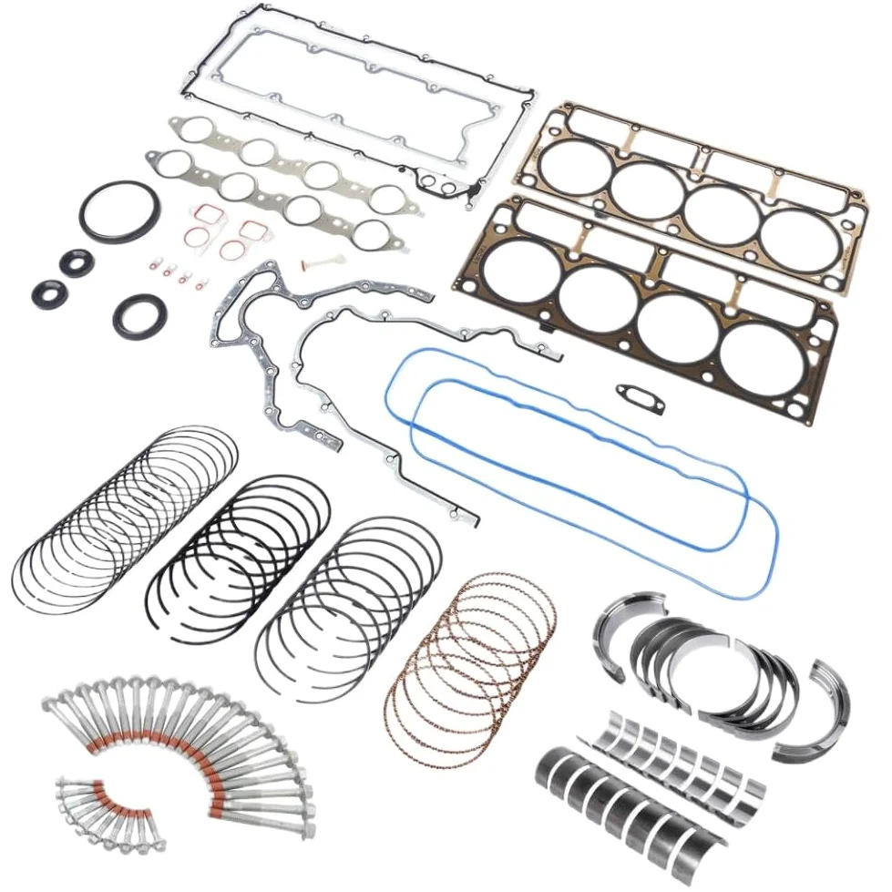 Kit de reconstrucción de motor con perno de junta compatible con Silverado Suburban Sierra Gen III