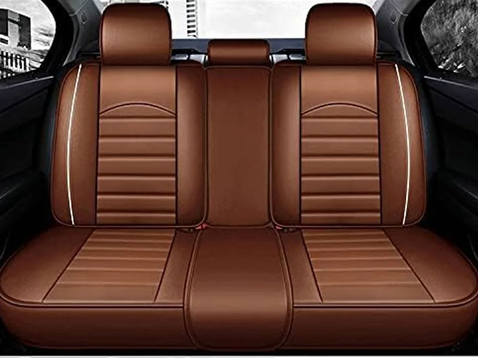 Fundas Asientos Coche para Opel Insignia 2010-2022, Juego Completo de Fundas Asientos Coche Interior Accesorios Protector,E/Coffee Style