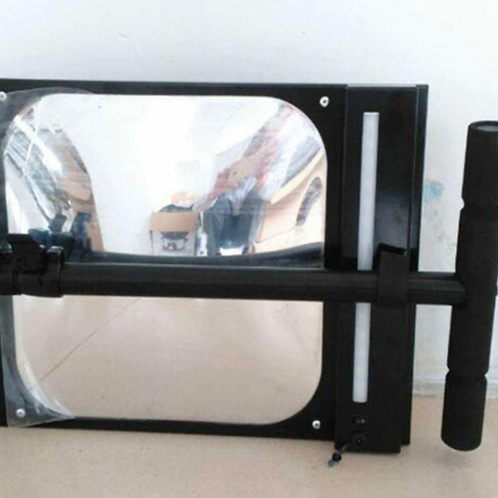 Espejo de inspección de Bajos de vehículos, con luz LED, Herramienta de búsqueda Convexa, para Controles de Seguridad Debajo de automóviles y Camiones, 1 Unidad.,1pcs
