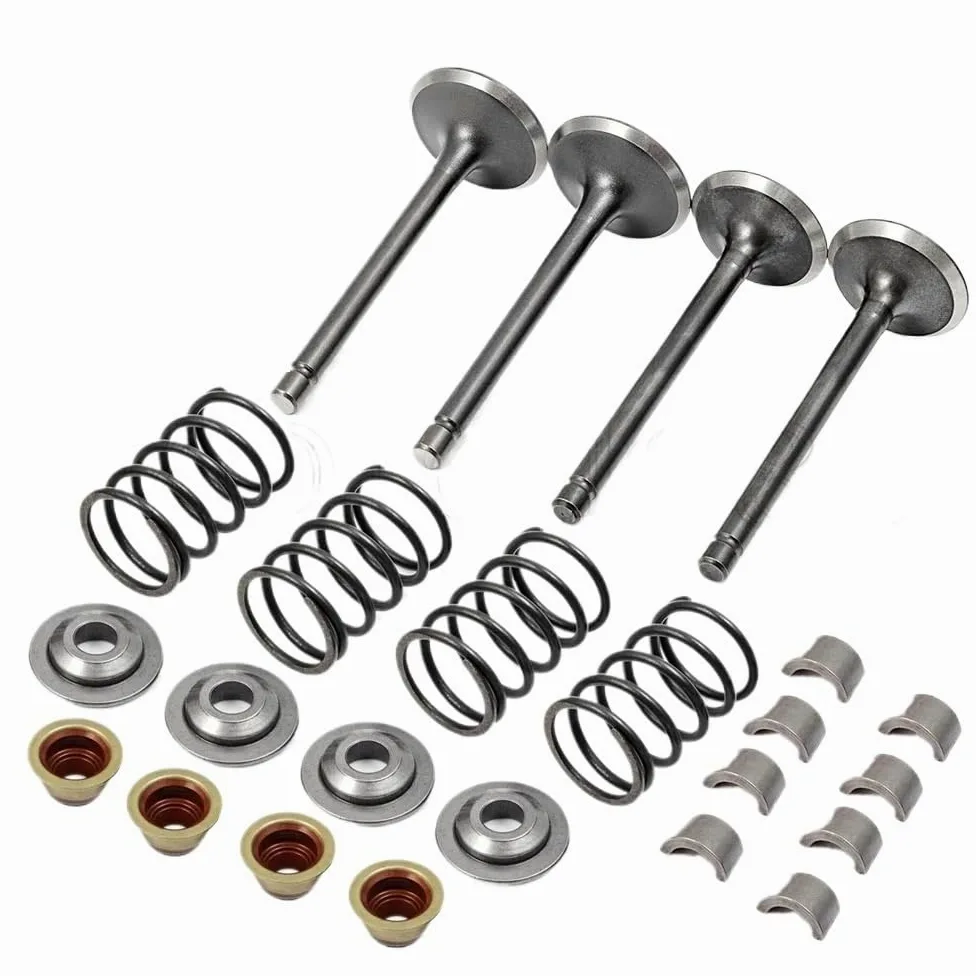 Piezas de cilindro moto Junta de 0,25mm, retenedores de resorte de escape de entrada, retenedores de válvula aptos para Fuji Robin 299 EH29C Kit de cilindro
