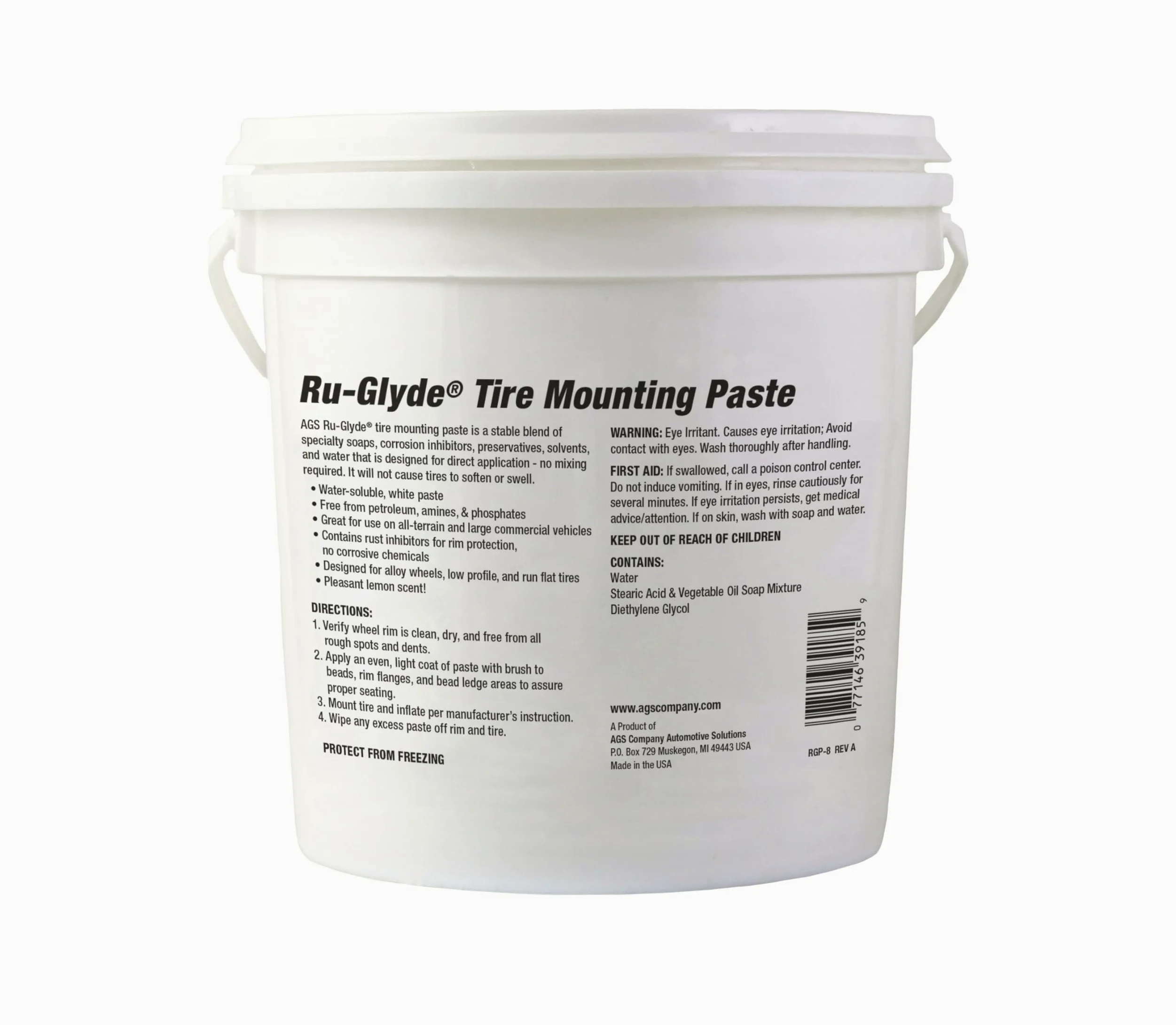 Ru-Glyde Pasta de montaje para neumáticos, 8 libras