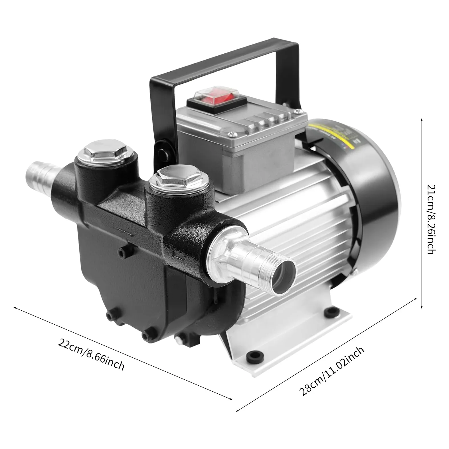 Bomba diésel 220 V 550 W, bomba de extracción de aceite diésel, bomba de transferencia de combustible diésel, 60 L/min, potencia de aspiración 5 m