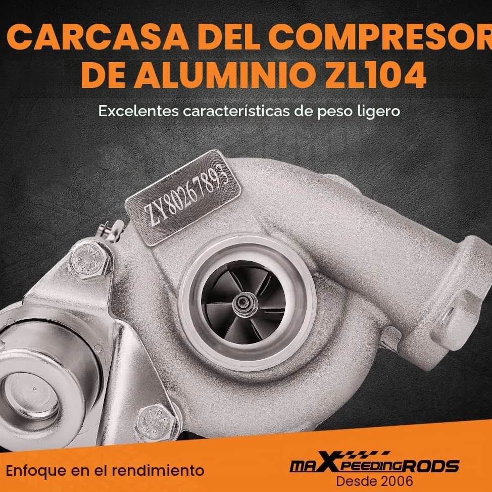 maXpeedingrods Turbocompresor TD025 para 207 307 308 Expert Partner | 1.6 HDi 1.6L DV6 B / DV6 ATED4 49173-07508 4917307508