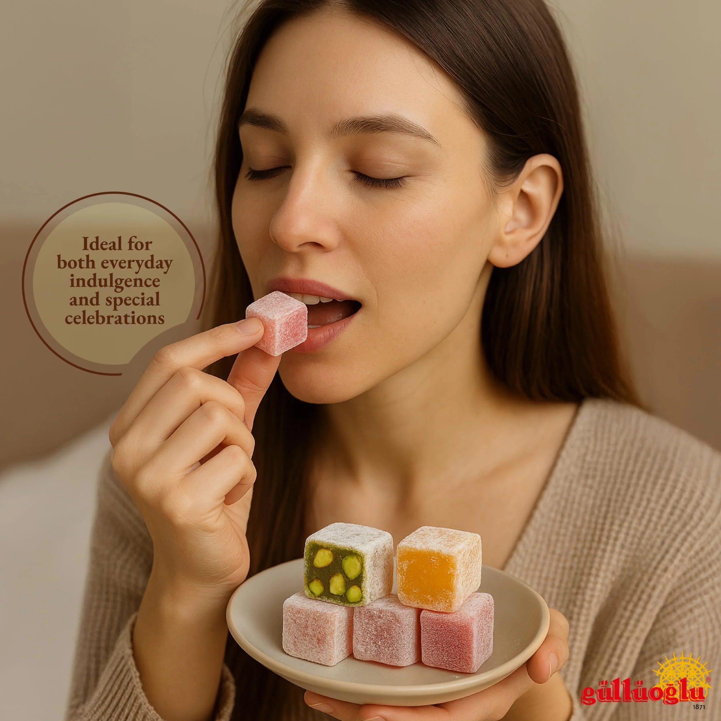 Pistachio Turkish Delight 500 gr Güllüoglu