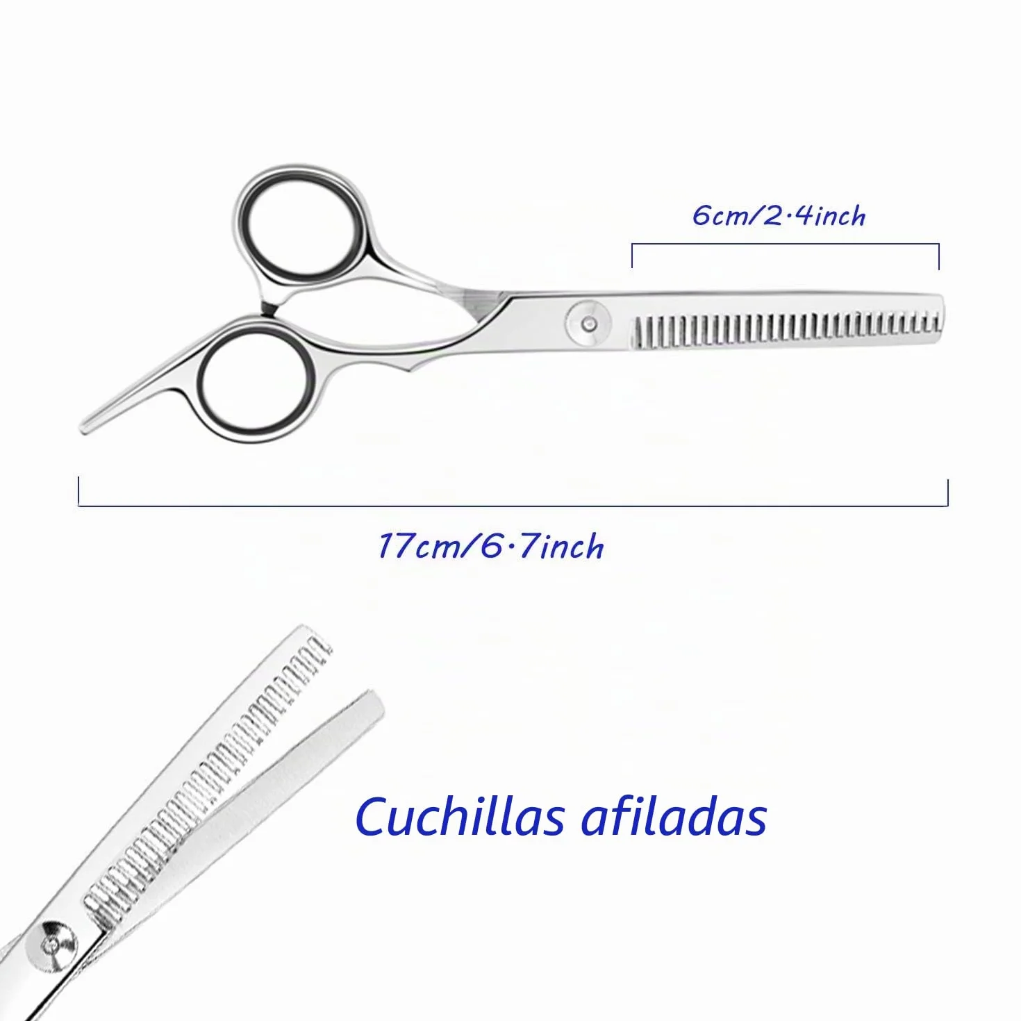 Tijeras Profesionales para Adelgazar el Cabello de Acero Inoxidable para Salón