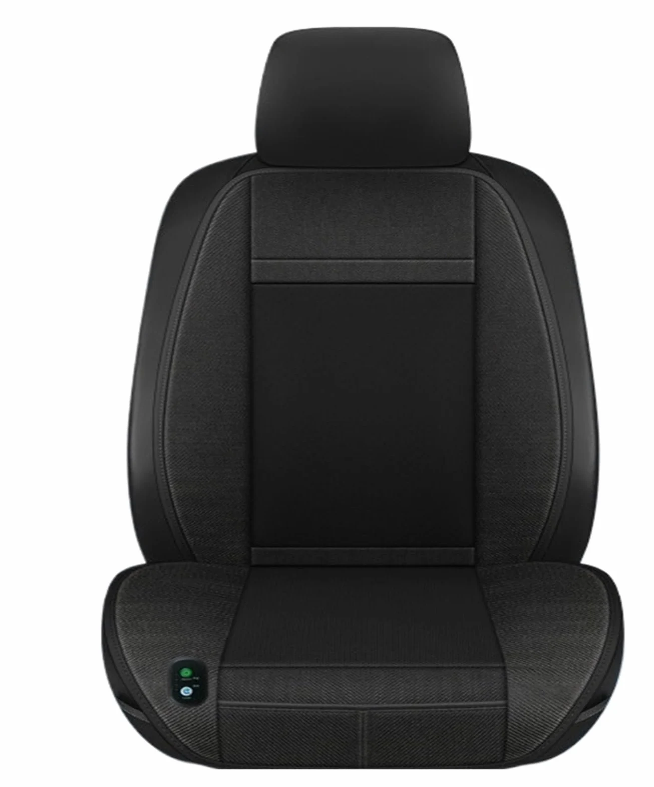 Funda Asiento Coche Aire Acondicionado para Automóvil, Refrigeración, Cojín del Asiento, Ventilación, Respaldo del Asiento Calefactado, Inhalación Fundas de Asiento(5V Black Ventilate)
