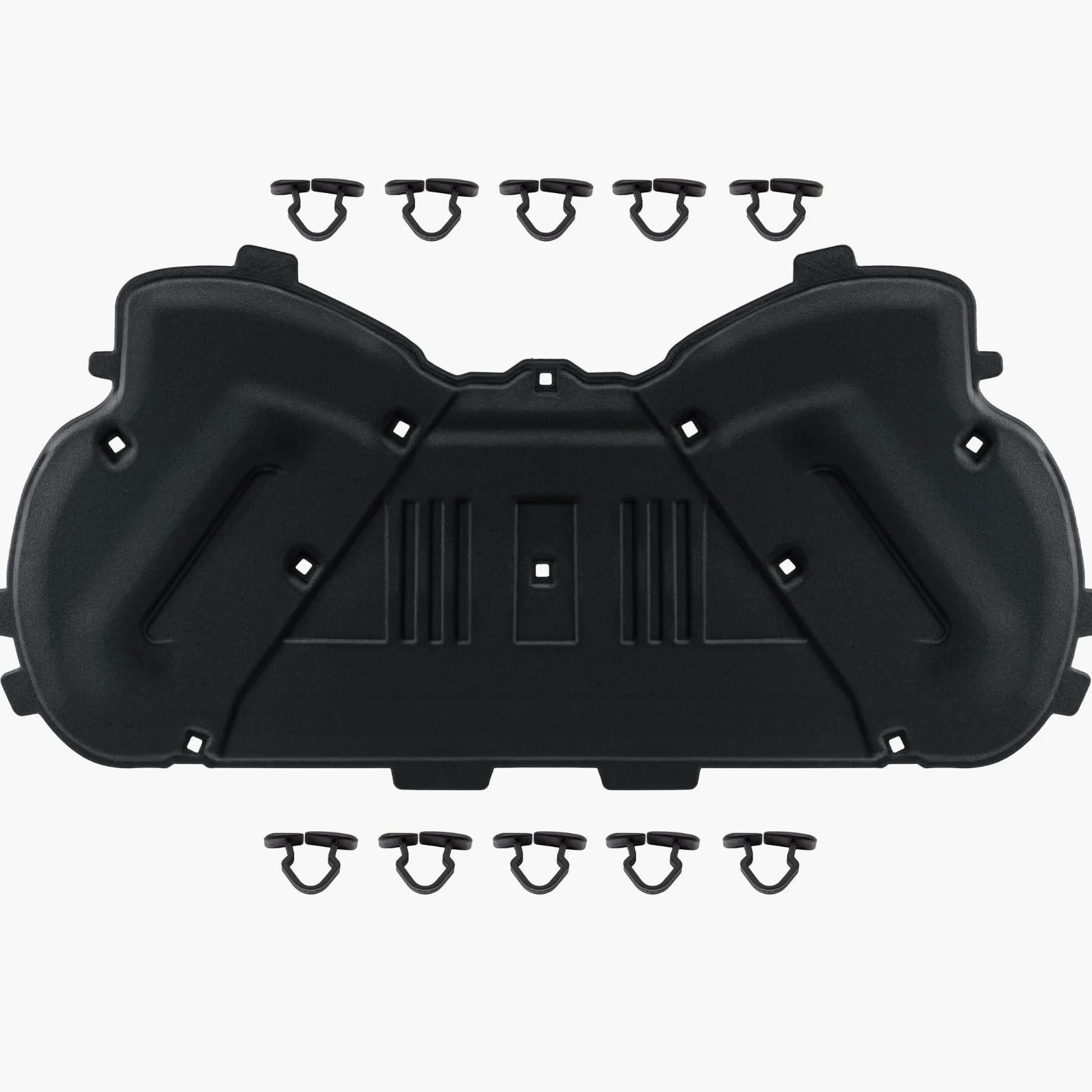 GEPCO Alfombrilla aislante para capó aislamiento del compartimiento del motor con clips Compatible con Audi Q5 8RB SQ5 2008-2017 8R0863825