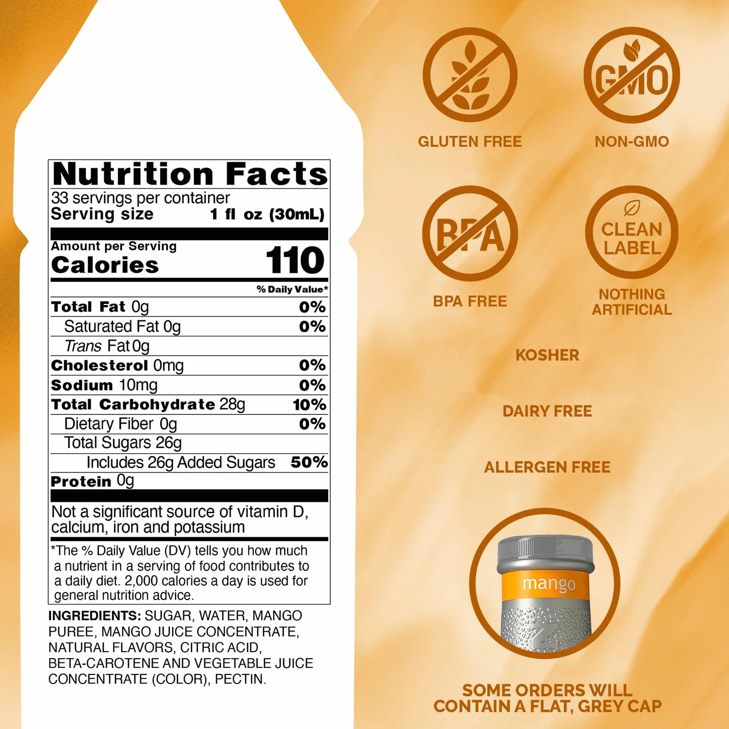 Monin Mango Fruit Puree 1 Liter