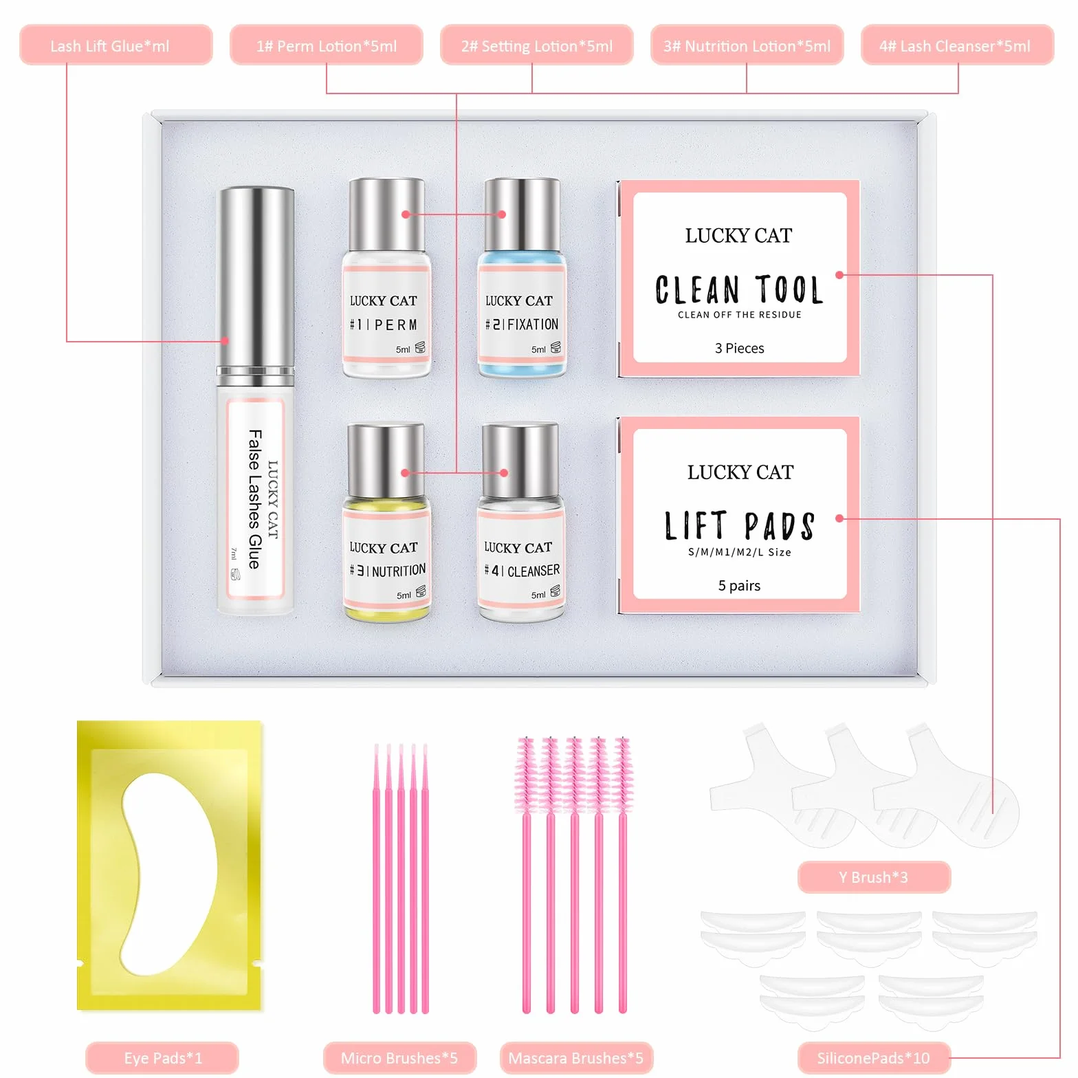 Kit de Levantamiento de Pestañas Profesional para Salón y Uso Doméstico