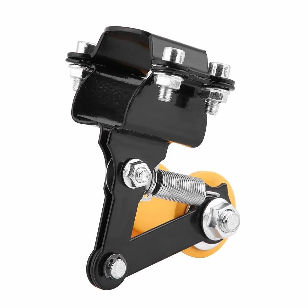 Tensor de cadena - Ajustable de ajuste Tensor de cadena Perno en el rodillo Accesorios modificados for motocicleta Herramienta universal Negro