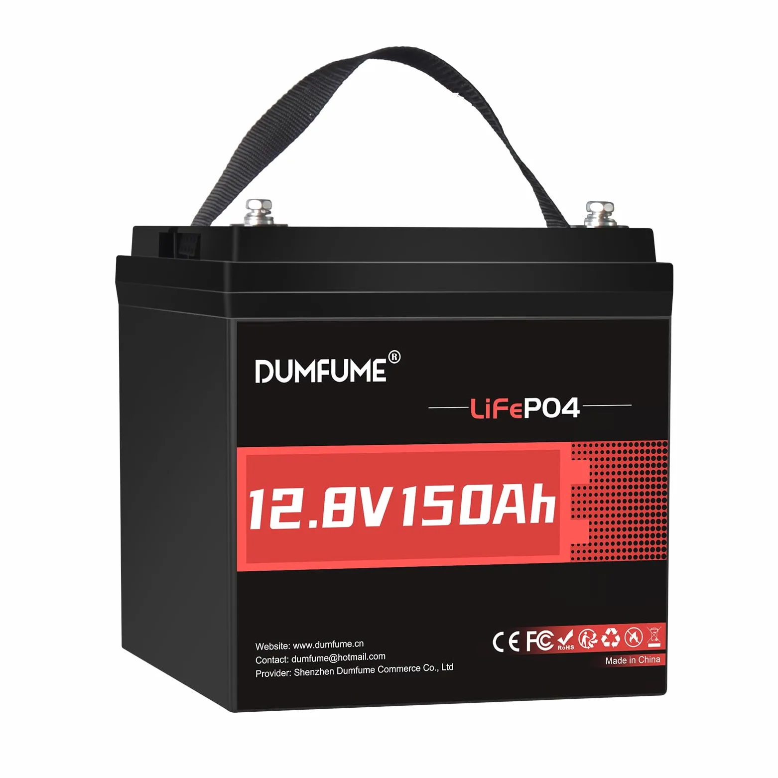 Bateria de Litio LiFePO4 12V 150Ah (1,92 kWh) para Caravana, | Protección 100A BMS, 15000 Ciclos Bateria LiFePO4 12V para Sistemas Placas Solares, Acampar, Emergencia Corte de Luz
